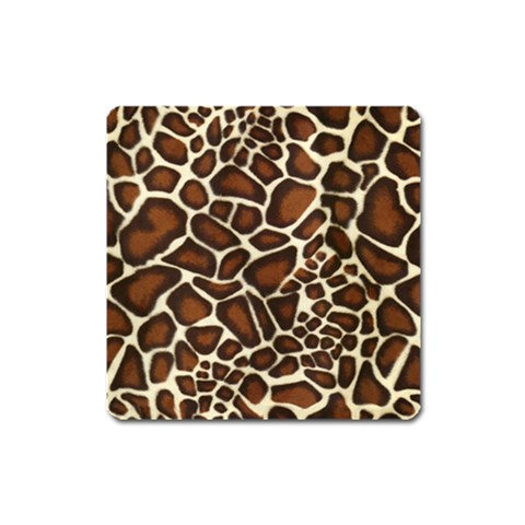 Giraffe Texture, Macro Square Magnet from ArtsNow.com Front