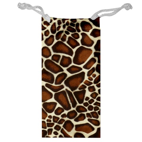 Giraffe Texture, Macro Jewelry Bag from ArtsNow.com Front