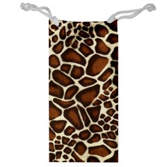 Giraffe Texture, Macro Jewelry Bag from ArtsNow.com Front