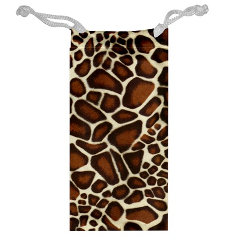 Giraffe Texture, Macro Jewelry Bag from ArtsNow.com Back