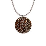 Giraffe Texture, Macro 1  Button Necklace