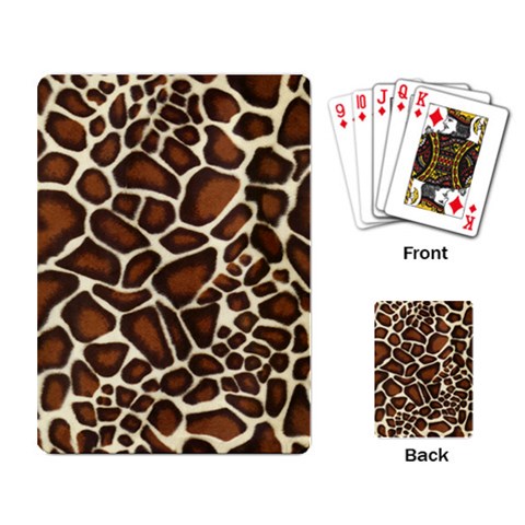 Giraffe Texture, Macro Playing Cards Single Design (Rectangle) from ArtsNow.com Back