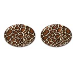 Giraffe Texture, Macro Cufflinks (Oval)