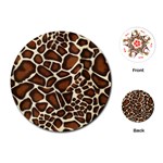 Giraffe Texture, Macro Playing Cards Single Design (Round)