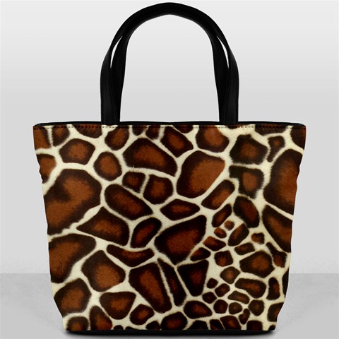 Giraffe Texture, Macro Bucket Bag from ArtsNow.com Back