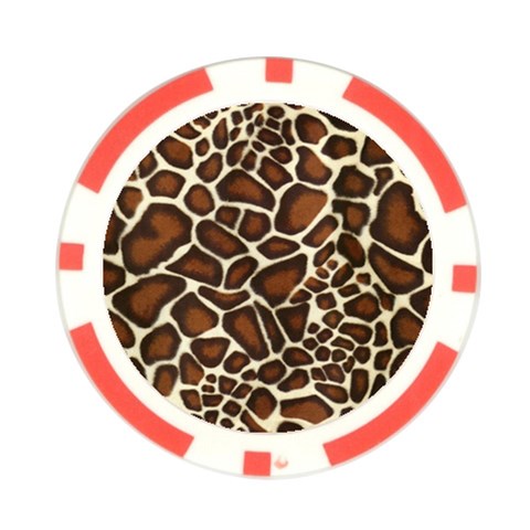 Giraffe Texture, Macro Poker Chip Card Guard (10 pack) from ArtsNow.com Front