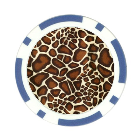 Giraffe Texture, Macro Poker Chip Card Guard (10 pack) from ArtsNow.com Front