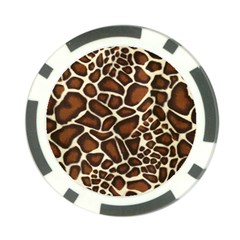 Giraffe Texture, Macro Poker Chip Card Guard (10 pack) from ArtsNow.com Front