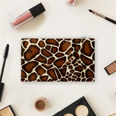 Giraffe Texture, Macro Cosmetic Bag (Small) from ArtsNow.com Back