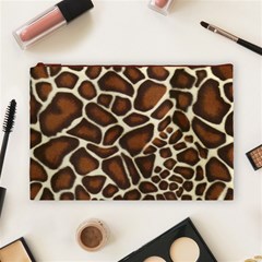 Giraffe Texture, Macro Cosmetic Bag (Large) from ArtsNow.com Front