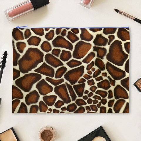 Giraffe Texture, Macro Cosmetic Bag (XL) from ArtsNow.com Front