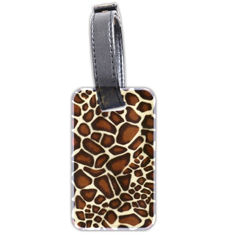 Giraffe Texture, Macro Luggage Tag (two sides) from ArtsNow.com Front