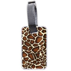 Giraffe Texture, Macro Luggage Tag (two sides) from ArtsNow.com Back