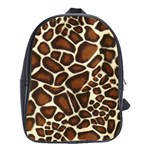 Giraffe Texture, Macro School Bag (XL)