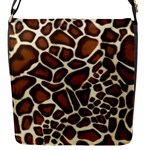 Giraffe Texture, Macro Flap Closure Messenger Bag (S)