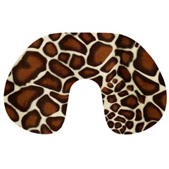 Giraffe Texture, Macro Travel Neck Pillow from ArtsNow.com Front