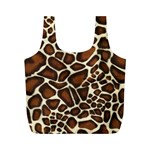 Giraffe Texture, Macro Full Print Recycle Bag (M)