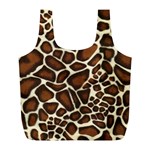 Giraffe Texture, Macro Full Print Recycle Bag (L)