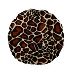 Giraffe Texture, Macro Standard 15  Premium Flano Round Cushions