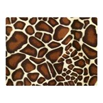 Giraffe Texture, Macro Two Sides Premium Plush Fleece Blanket (Mini)