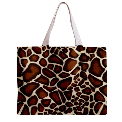 Giraffe Texture, Macro Zipper Mini Tote Bag from ArtsNow.com Front