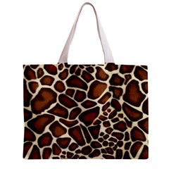 Giraffe Texture, Macro Zipper Mini Tote Bag from ArtsNow.com Back