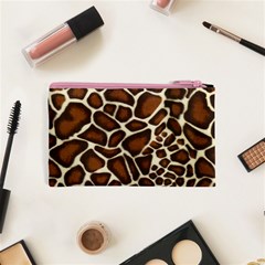 Giraffe Texture, Macro Cosmetic Bag (XS) from ArtsNow.com Back