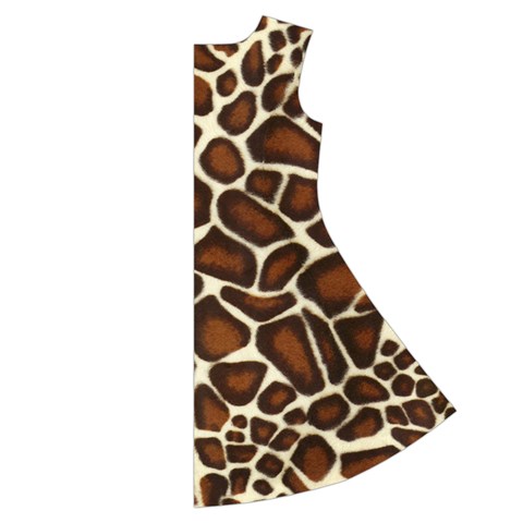 Giraffe Texture, Macro Short Sleeve V Back Right