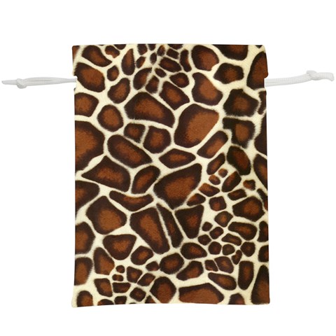 Giraffe Texture, Macro Lightweight Drawstring Pouch (XL) from ArtsNow.com Front