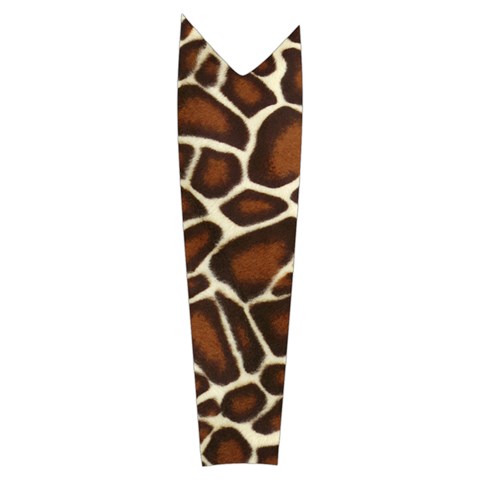 Giraffe Texture, Macro Women s Long Sleeve Raglan T Left Sleeve Side