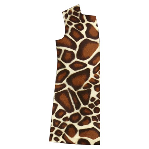 Giraffe Texture, Macro Kids  Long Sleeve Velvet Lounge Robe from ArtsNow.com Front Right