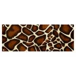 Giraffe Texture, Macro Banner and Sign 8  x 3 