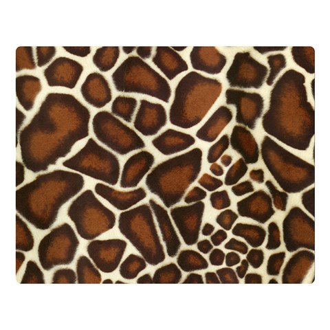 Giraffe Texture, Macro Premium Plush Fleece Blanket (Large) from ArtsNow.com 80 x60  Blanket Front