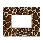 Giraffe Texture, Macro White Tabletop Photo Frame 4 x6 