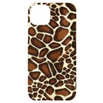 Giraffe Texture, Macro iPhone 14 Plus Black UV Print Case