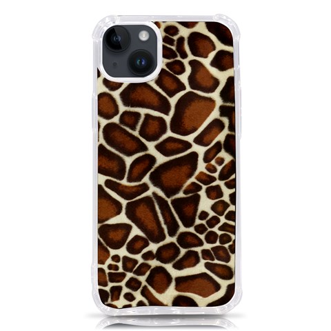 Giraffe Texture, Macro iPhone 14 Plus TPU UV Print Case from ArtsNow.com Front