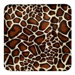 Giraffe Texture, Macro Square Glass Fridge Magnet (4 pack)