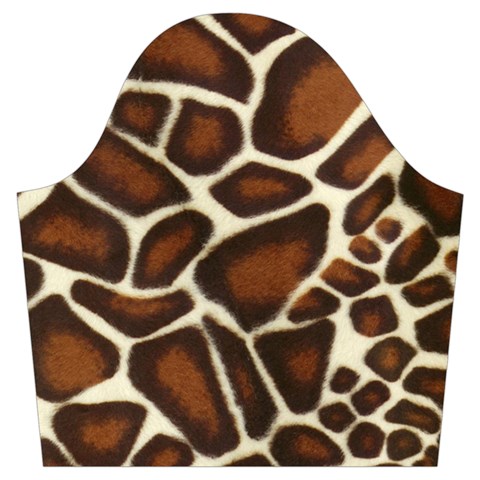 Giraffe Texture, Macro Trumpet Sleeve Cropped Top from ArtsNow.com Sleeve Left