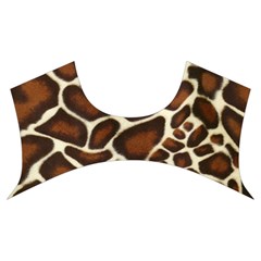 Giraffe Texture, Macro Women s Cut Out Long Sleeve T Front Top