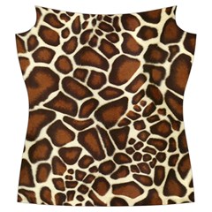 Giraffe Texture, Macro Women s Cut Out Long Sleeve T Front