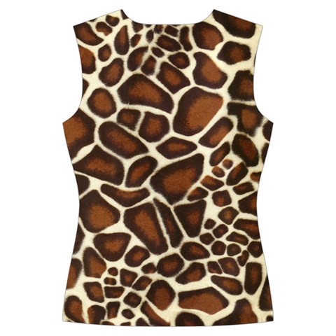 Giraffe Texture, Macro Women s Cut Out Long Sleeve T Back