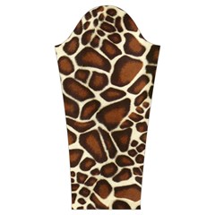 Giraffe Texture, Macro Women s Cut Out Long Sleeve T Sleeve Right