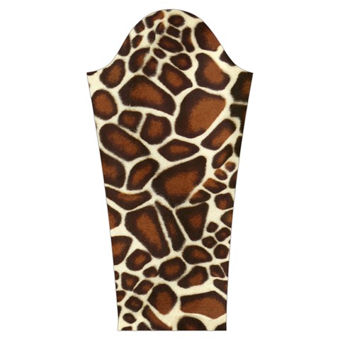 Giraffe Texture, Macro Women s Cut Out Long Sleeve T Sleeve Left