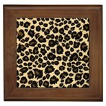 Jaguar Skin Texture, Jaguar Wool Texture, Yellow Framed Tile