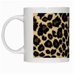 Jaguar Skin Texture, Jaguar Wool Texture, Yellow White Mug