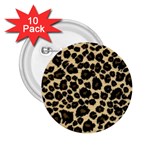 Jaguar Skin Texture, Jaguar Wool Texture, Yellow 2.25  Buttons (10 pack) 