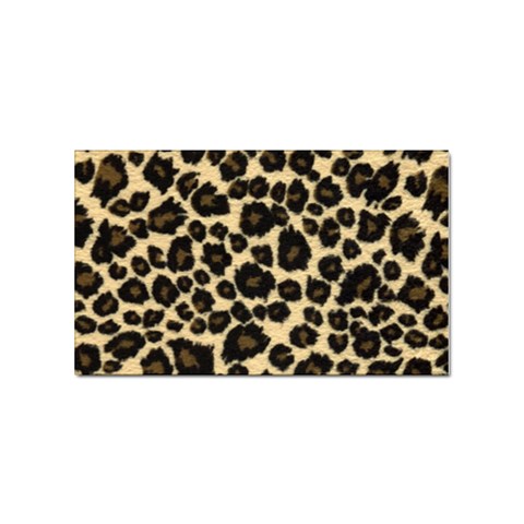 Jaguar Skin Texture, Jaguar Wool Texture, Yellow Sticker Rectangular (10 pack) from ArtsNow.com Front