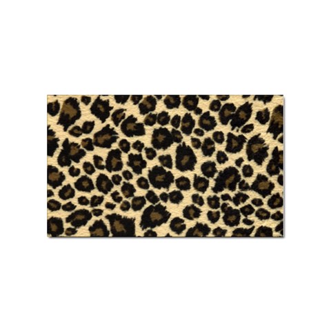 Jaguar Skin Texture, Jaguar Wool Texture, Yellow Sticker Rectangular (100 pack) from ArtsNow.com Front