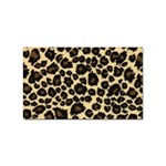 Jaguar Skin Texture, Jaguar Wool Texture, Yellow Sticker Rectangular (100 pack)