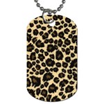 Jaguar Skin Texture, Jaguar Wool Texture, Yellow Dog Tag (Two Sides)